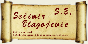 Selimir Blagojević vizit kartica